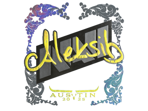 Наклейка | Aleksib (голографическая) | Остин-2025