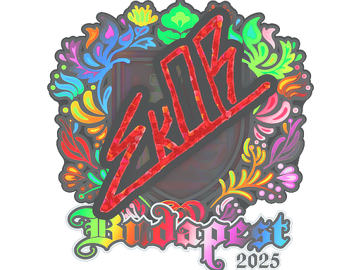 Sticker | sk0R (Holo) | Budapest 2025