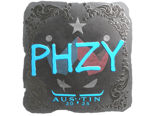 Наклейка | phzy (металлическая) | Остин-2025