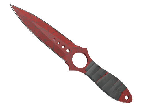 ★ Skeleton Knife | Crimson Web (После полевых испытаний)