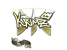 Наклейка | KRIMZ (золотая) | Париж-2023