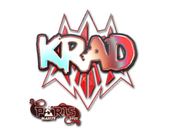 Наклейка | Krad (голографическая) | Париж-2023
