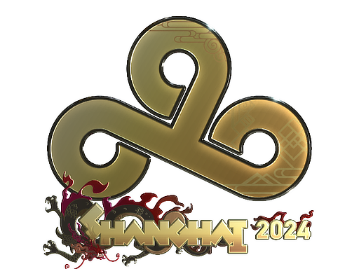 Наклейка | Cloud9 (золотая) | Шанхай-2024