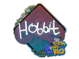 Наклейка | Hobbit (с блёстками) | Рио-2022
