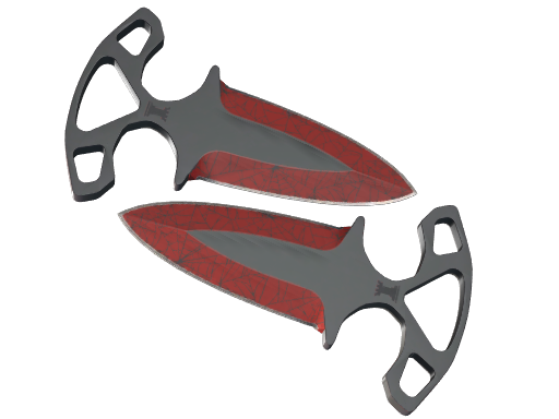 ★ Shadow Daggers | Crimson Web (Немного поношенное)