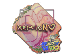 Наклейка | xertioN (голографическая) | Рио-2022