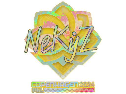 Наклейка | NEKiZ (голографическая) | Копенгаген-2024