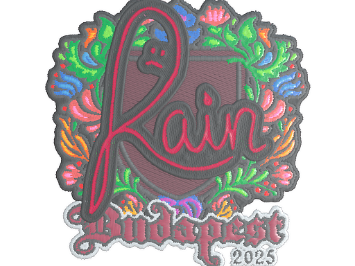 Sticker | rain (Embroidered) | Budapest 2025