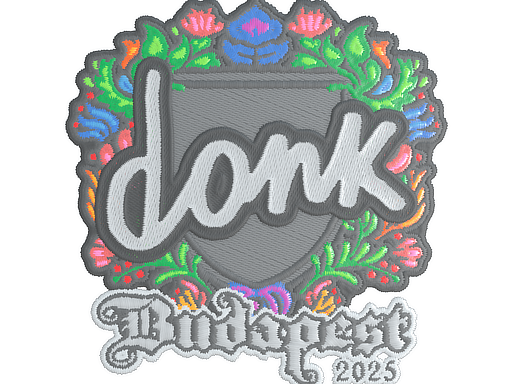 Sticker | donk (Embroidered) | Budapest 2025