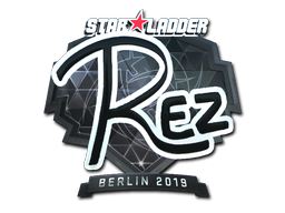 Наклейка | REZ (металлическая) | Берлин-2019