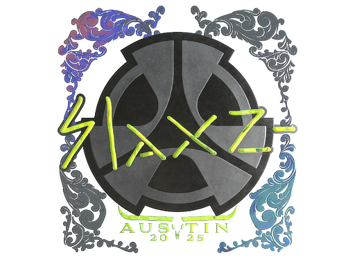 Наклейка | slaxz- (голографическая) | Остин-2025