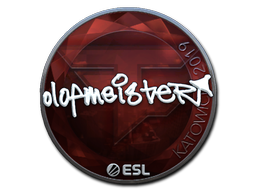 Наклейка | olofmeister (металлическая) | Катовице-2019