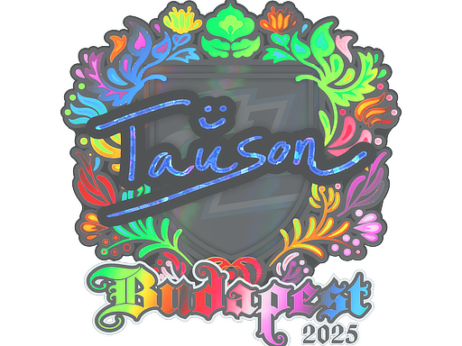 Наклейка | Tauson (голографическая) | Будапешт-2025