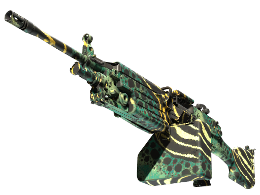 M249 | Emerald Poison Dart (Немного поношенное)