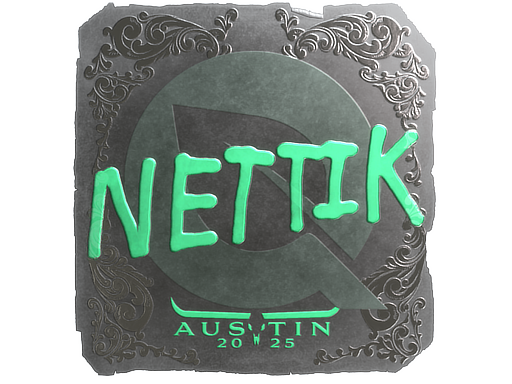 Наклейка | nettik (металлическая) | Остин-2025