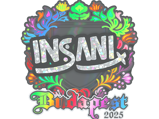 Наклейка | insani (голографическая) | Будапешт-2025