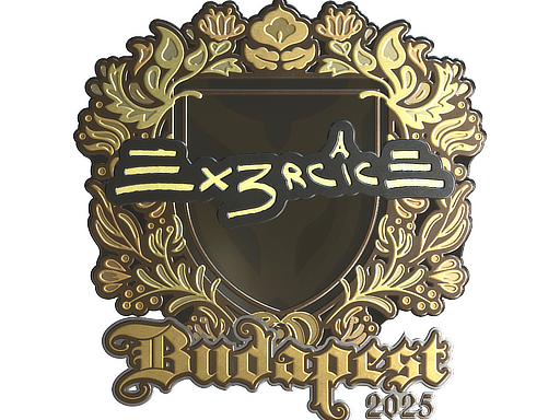 Наклейка | Ex3rcice (золотая) | Будапешт-2025