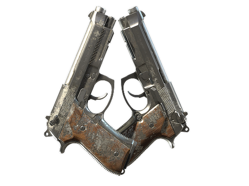 Dual Berettas | Silver Pour (Закаленное в боях)