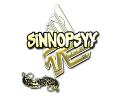 Наклейка | sinnopsyy (золотая) | Париж-2023