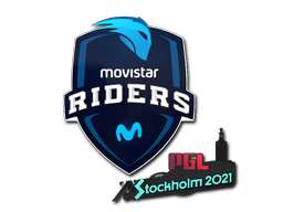 Наклейка | Movistar Riders | Стокгольм-2021
