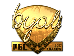 Наклейка | byali (золотая) | Краков-2017