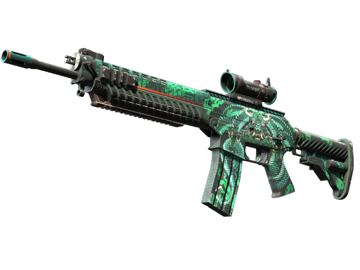 SG 553 | Dragon Tech (Немного поношенное)