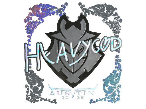 Наклейка | Heavygod (голографическая) | Остин-2025