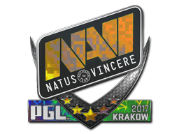 Наклейка | Natus Vincere (голографическая) | Краков-2017