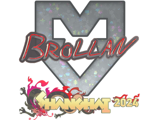 Наклейка | Brollan (с блёстками) | Шанхай-2024