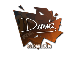 Наклейка | dennis | Кёльн-2016