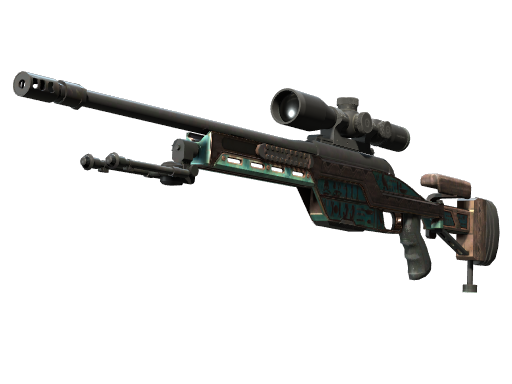 SSG 08 | Azure Glyph (Поношенное)
