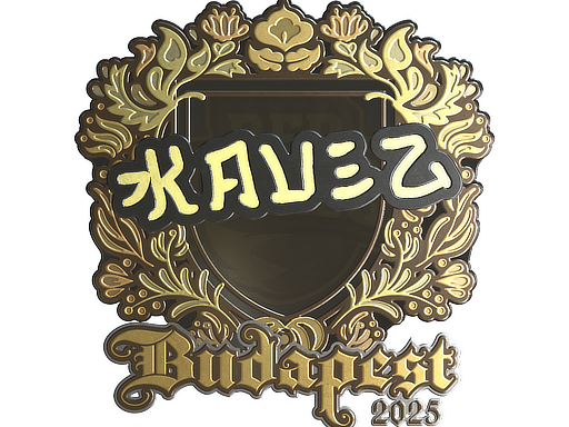 Sticker | kauez (Gold) | Budapest 2025