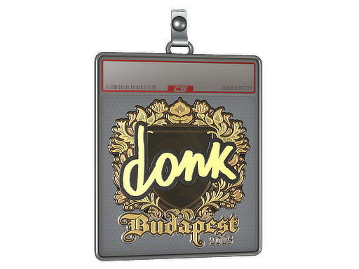 Sticker Slab | donk (Gold) | Budapest 2025