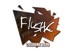 Наклейка | flusha | Кёльн-2016