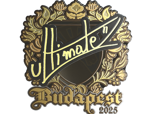 Наклейка | ultimate (золотая) | Будапешт-2025