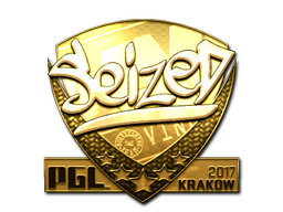 Наклейка | seized (золотая) | Краков-2017