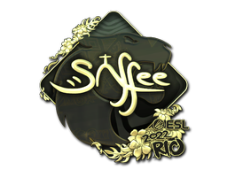 Наклейка | saffee (золотая) | Рио-2022