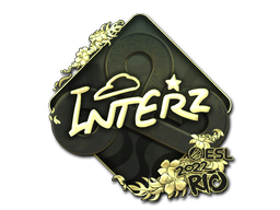Наклейка | interz (золотая) | Рио-2022