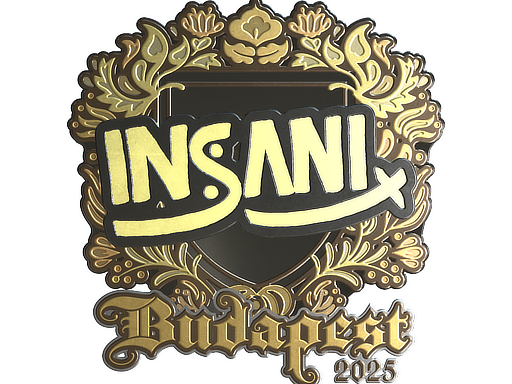 Sticker | insani (Gold) | Budapest 2025