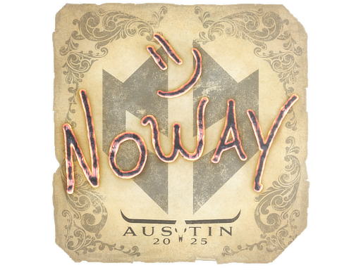 Sticker | noway | Austin 2025