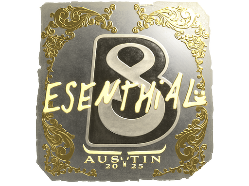 Sticker | esenthial (Gold) | Austin 2025