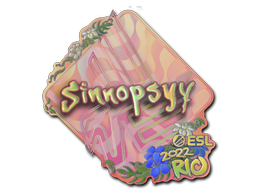 Наклейка | sinnopsyy (голографическая) | Рио-2022