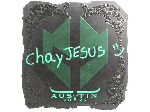 Наклейка | chayJESUS (металлическая) | Остин-2025