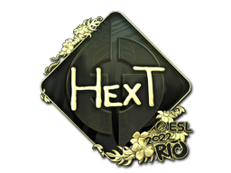 Наклейка | HexT (золотая) | Рио-2022