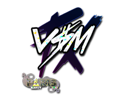 Наклейка | v$m (с блёстками) | Париж-2023