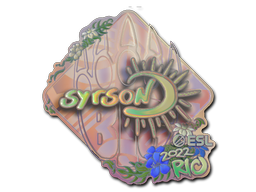 Наклейка | syrsoN (голографическая) | Рио-2022