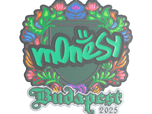 Наклейка | m0NESY (вышитая) | Будапешт-2025