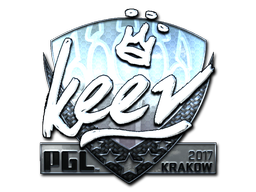 Наклейка | keev (металлическая) | Краков-2017