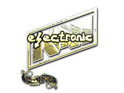 Наклейка | electronic (золотая) | Париж-2023