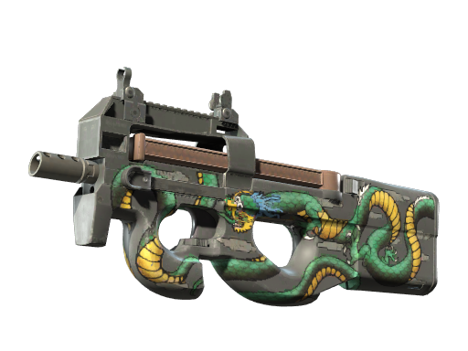 P90 | Emerald Dragon (Немного поношенное)